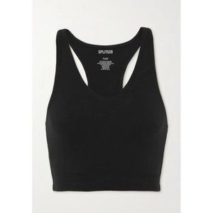 SPLITS59 Womens Airweight Stretch Sports Bra Black Size Small